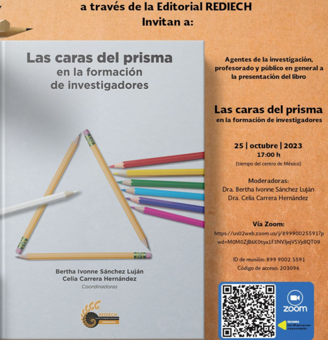 Invitan a presentación de libro “Las caras del prisma en la formación de investigadores”